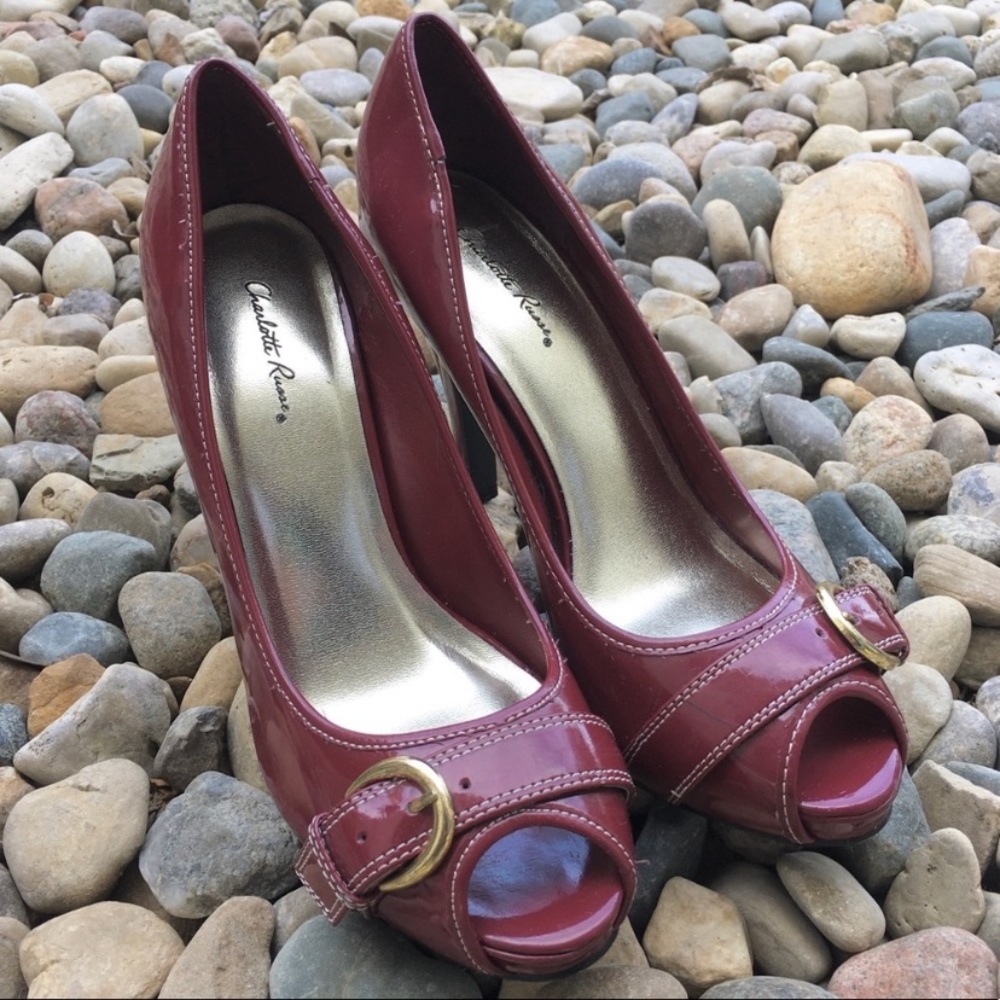Charlotte Russe Peep Toe Heels